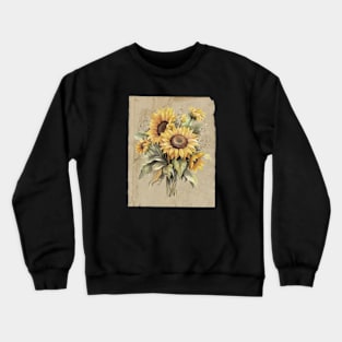 Bouquet of Sunflowers Vintage Crewneck Sweatshirt